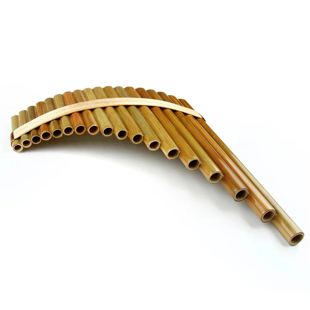 Bamboo Pan Flute Instrument, 18 Pipes, F Key - Image 5