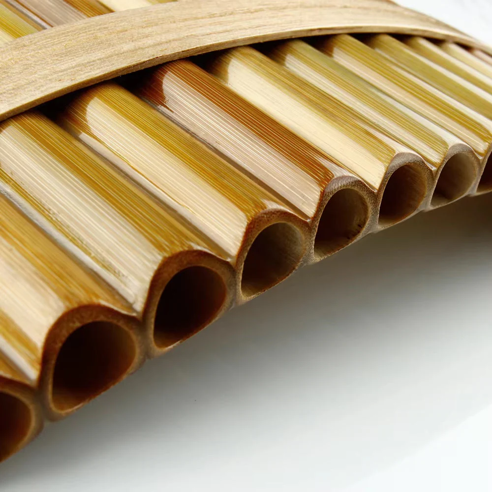 Bamboo Pan Flute Instrument, 18 Pipes, F Key - Image 7