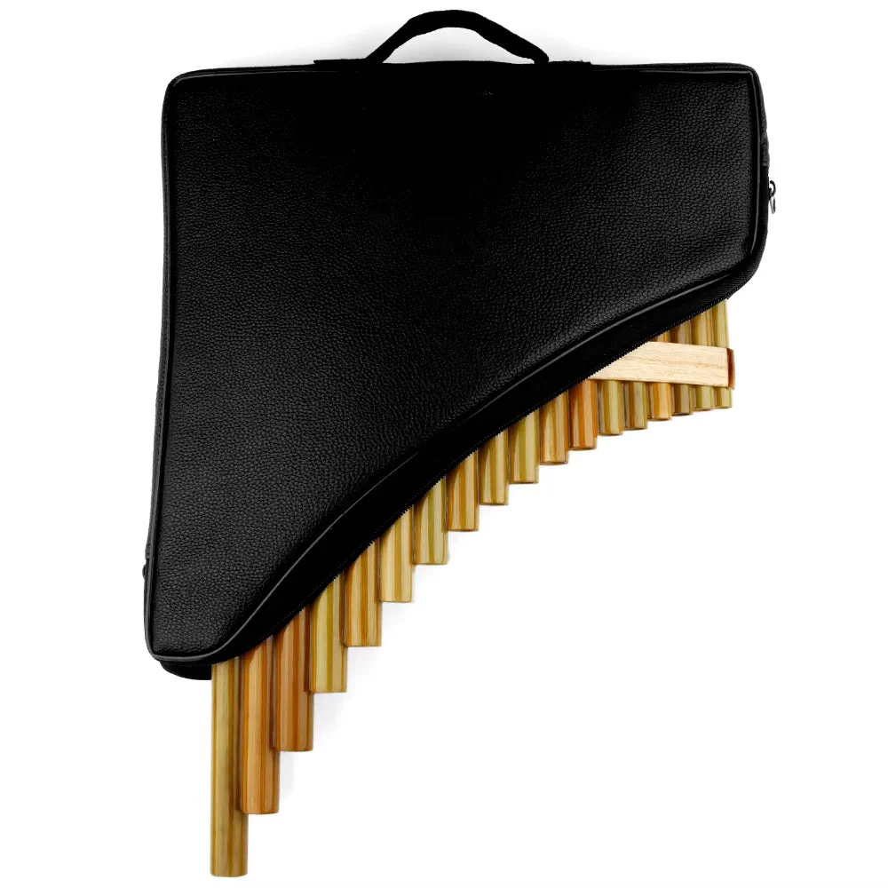 Bamboo Pan Flute Instrument, 18 Pipes, F Key - Image 8