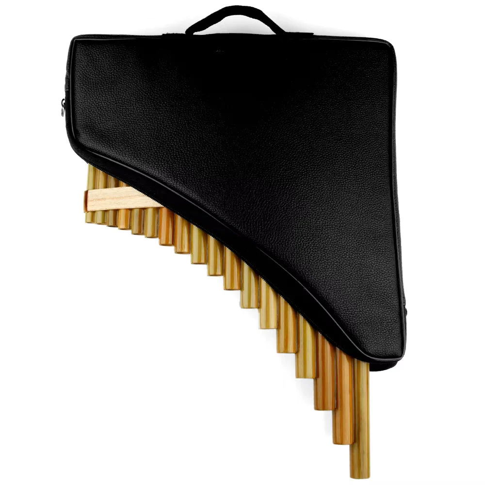 Bamboo Pan Flute Instrument, 18 Pipes, F Key - Image 9