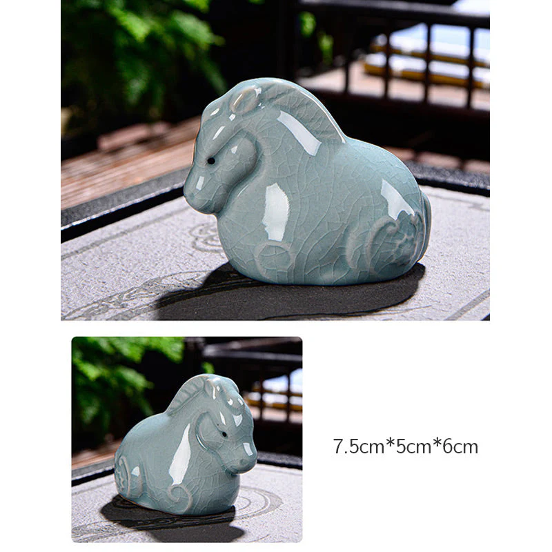 Chinese Zodiac Ceramic Tea Pet for Wealth & Prosperity - Image 16