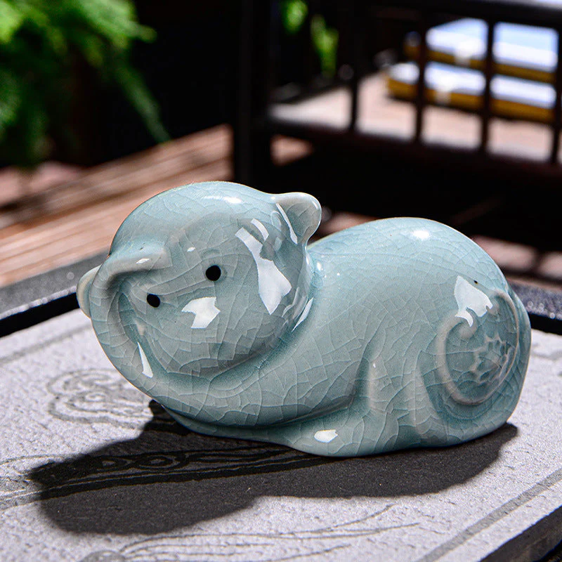 Chinese Zodiac Ceramic Tea Pet for Wealth & Prosperity - Image 19