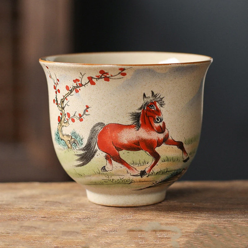 12 Chinese Zodiac Ceramic Teacup | 130ml Kung Fu Tea Cup - Image 16