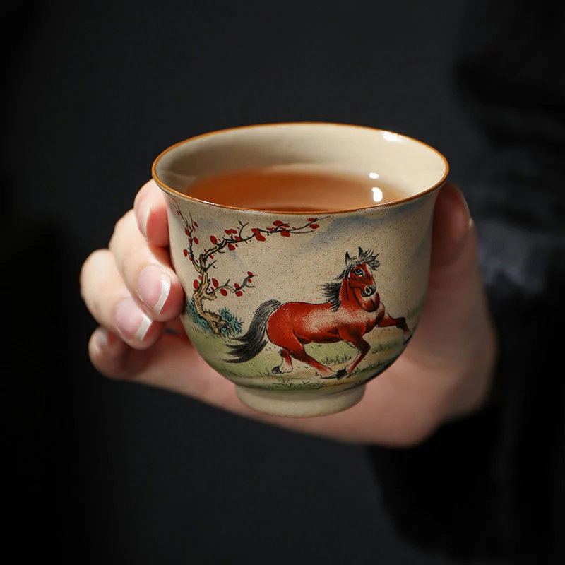 12 Chinese Zodiac Ceramic Teacup | 130ml Kung Fu Tea Cup - Image 17