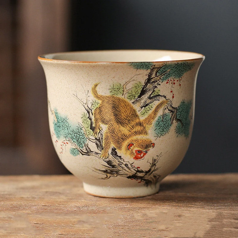 12 Chinese Zodiac Ceramic Teacup | 130ml Kung Fu Tea Cup - Image 19