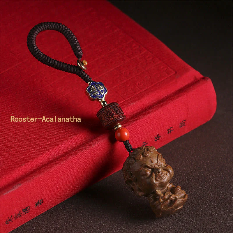 Chinese Zodiac Green Sandalwood Protection Key Chain - Image 16