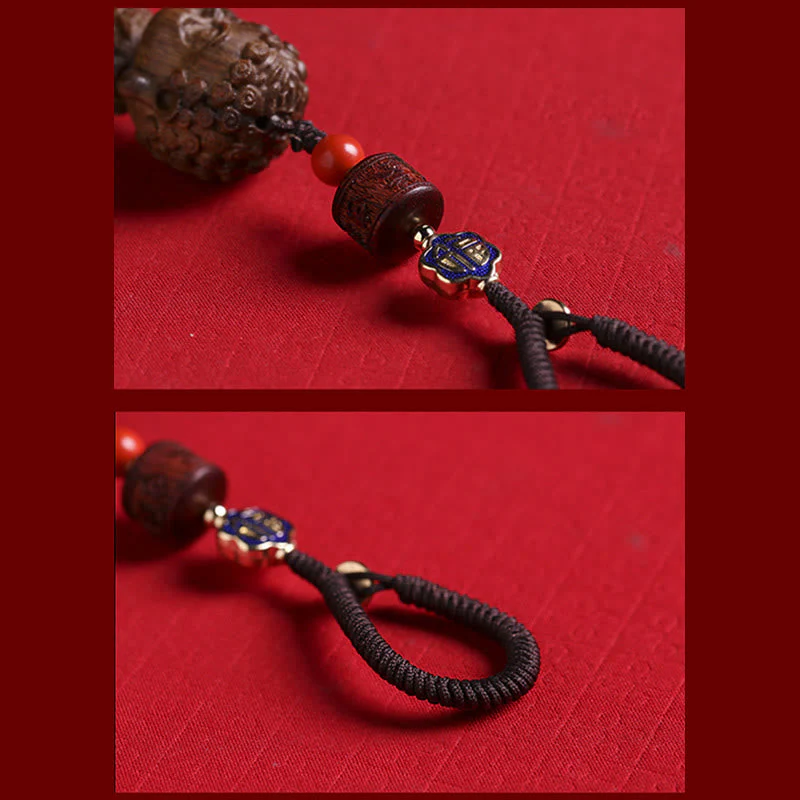 Chinese Zodiac Green Sandalwood Protection Key Chain - Image 7