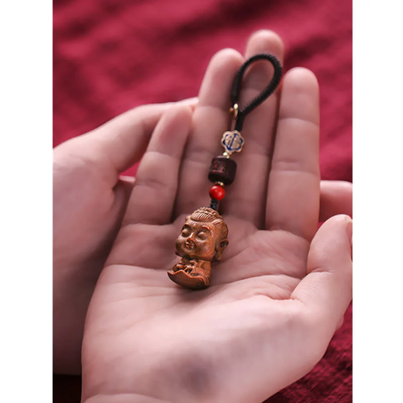 Chinese Zodiac Green Sandalwood Protection Key Chain - Image 9