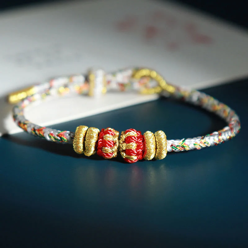 Chinese Zodiac Natal Buddha Colorful String Luck Bracelet - Image 8