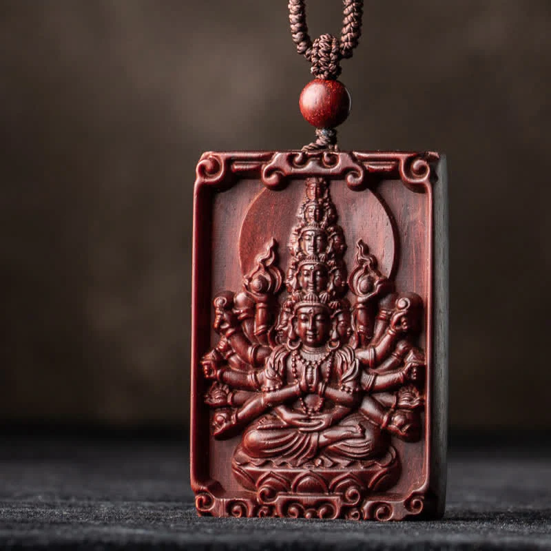 Chinese Zodiac Red Sandalwood Protection Necklace - Image 2