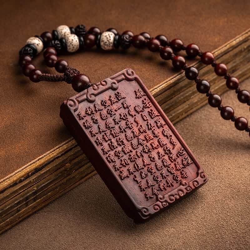 Chinese Zodiac Red Sandalwood Protection Necklace - Image 4