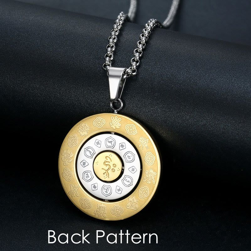 Chinese Zodiac Yin Yang Necklace | Rotatable Bagua Pendant - Image 4