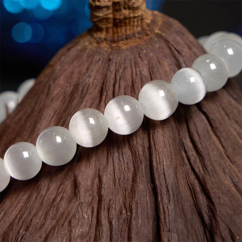 8mm Chrysoberyl Cat's Eye Support Bracelet for Peace - Image 5