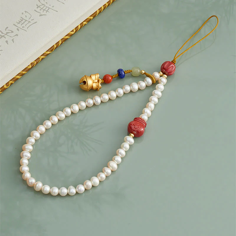 6mm Cinnabar Healing Phone Hanging Decoration - Image 2