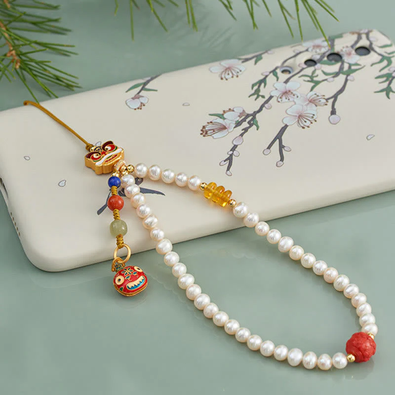 6mm Cinnabar Healing Phone Hanging Decoration - Image 7