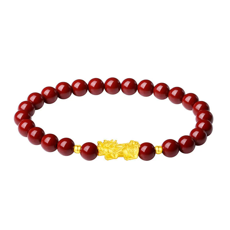 6mm Cinnabar Pixiu Bracelet for Calm and Wealth - Image 9