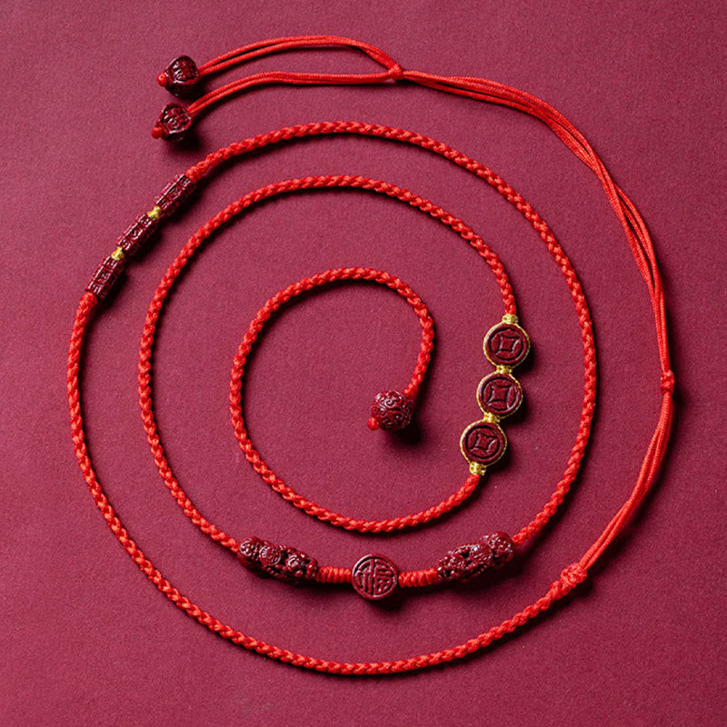 Cinnabar PiXiu Red String Belly Chain for Calm Blessing - Image 10