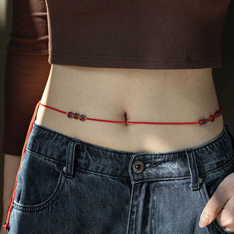 Cinnabar PiXiu Red String Belly Chain for Calm Blessing - Image 5