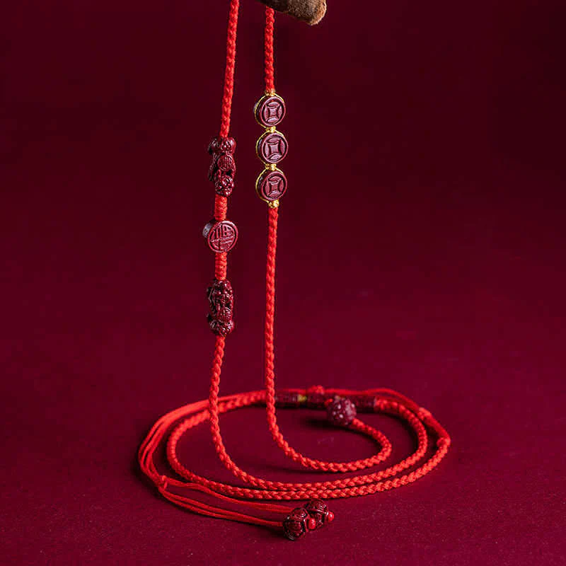 Cinnabar PiXiu Red String Belly Chain for Calm Blessing - Image 7