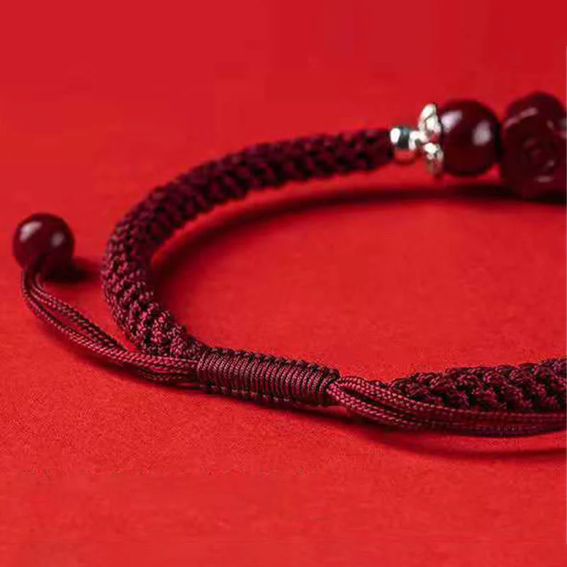 Cinnabar Pixiu Braided Wealth & Luck Bracelet | Handcrafted - Image 20