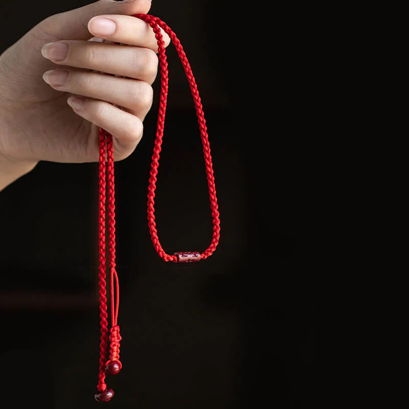 Cinnabar Blessing Red String Belly Chain for Calm & Protection - Image 4
