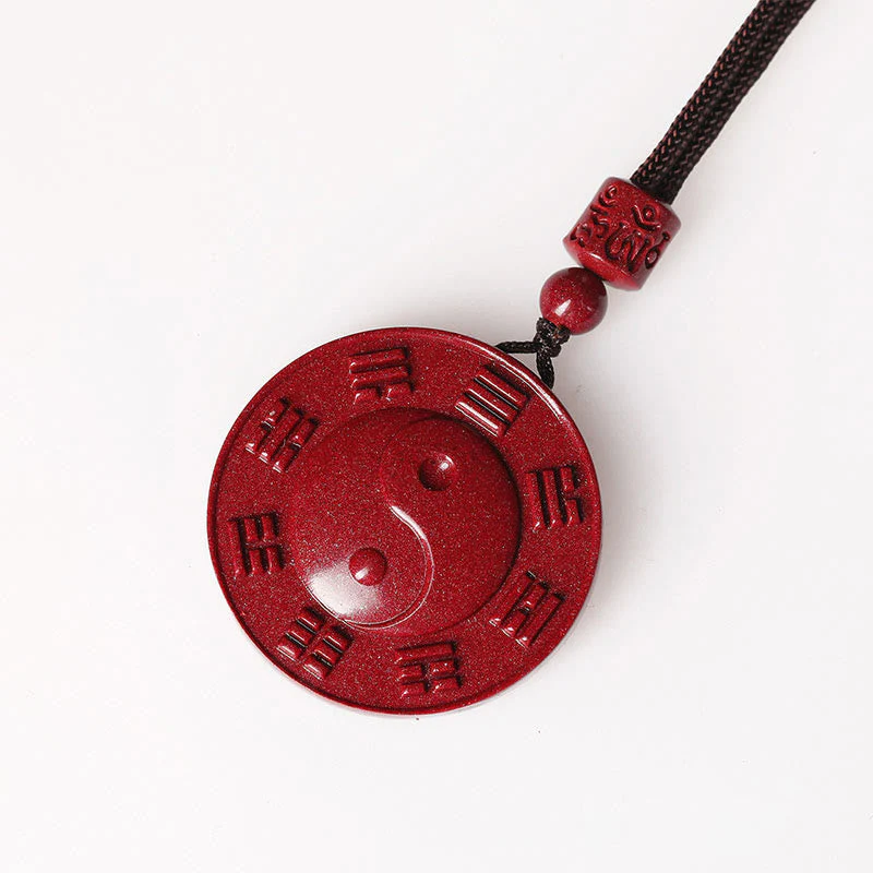 Cinnabar Yin Yang Bagua Blessing Necklace for Calm & Balance - Image 6