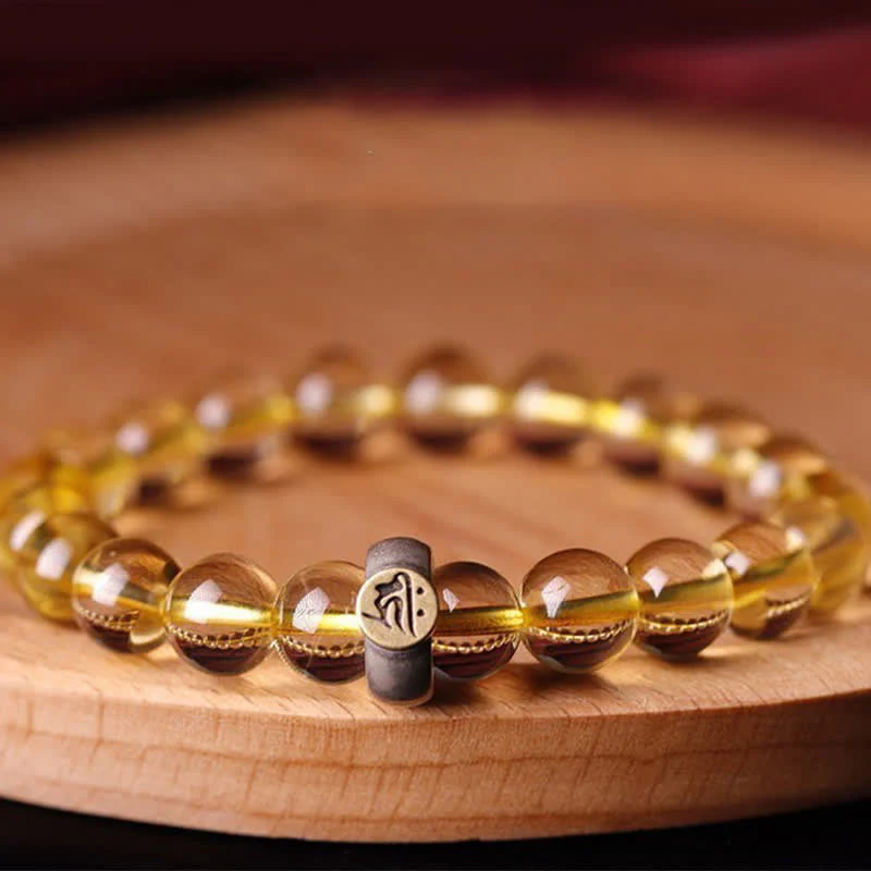 8mm Citrine Chinese Zodiac Bracelet for Spiritual Protection - Image 10