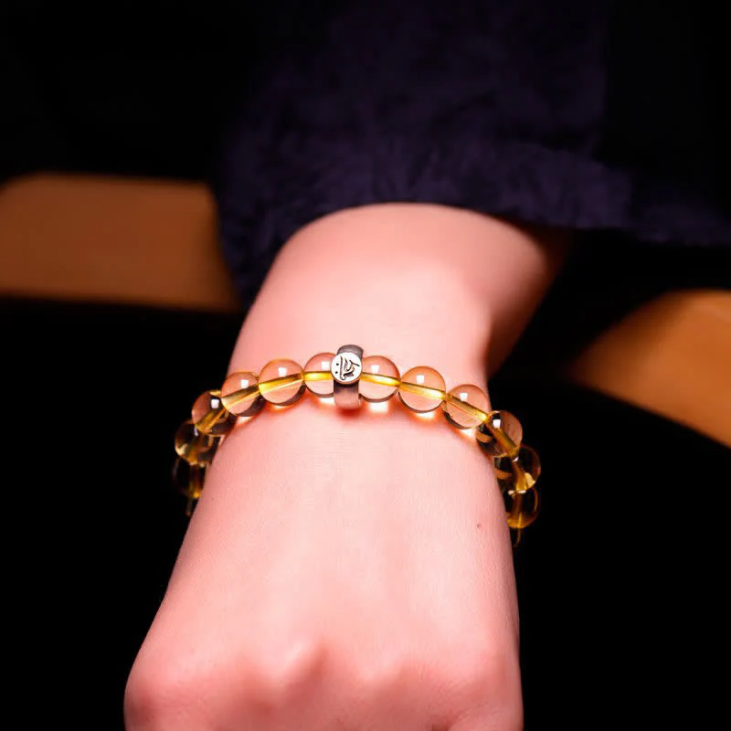 8mm Citrine Chinese Zodiac Bracelet for Spiritual Protection - Image 5