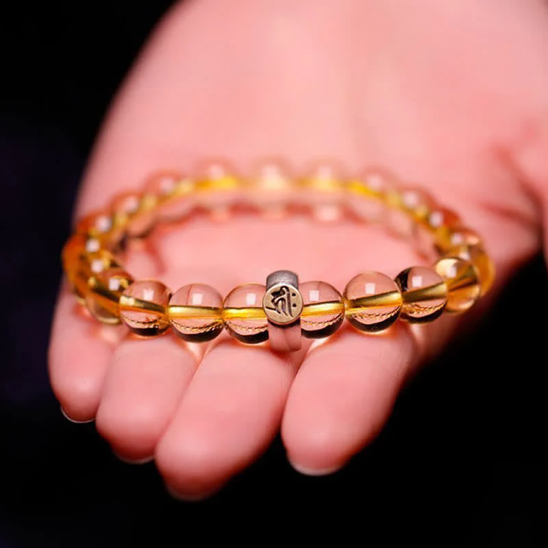 8mm Citrine Chinese Zodiac Bracelet for Spiritual Protection - Image 6