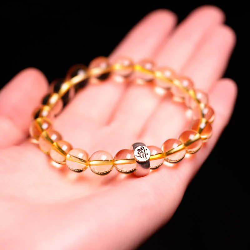 8mm Citrine Chinese Zodiac Bracelet for Spiritual Protection - Image 8