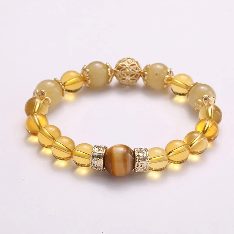 Citrine Generosity Prosperity Bracelet 16cm Elastic - Image 6