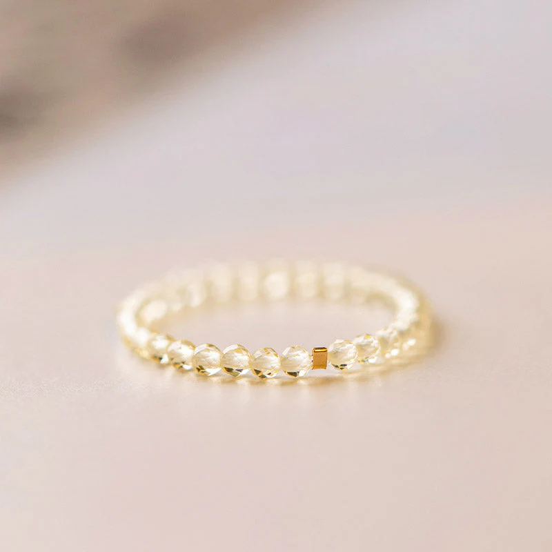 Natural Citrine Gold Ring Prosperity & Happiness 14k Plated - Image 7