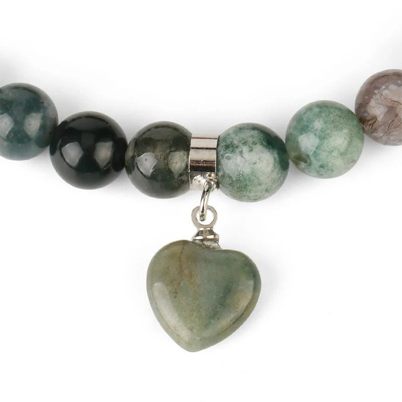 8mm Clear Quartz Love Heart Healing Bracelet for Balance - Image 10