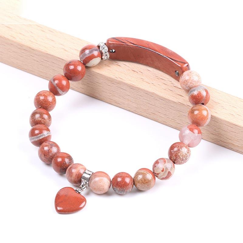 8mm Clear Quartz Love Heart Healing Bracelet for Balance - Image 26