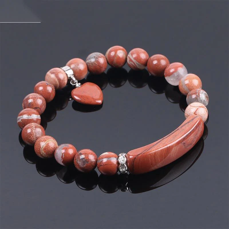 8mm Clear Quartz Love Heart Healing Bracelet for Balance - Image 27