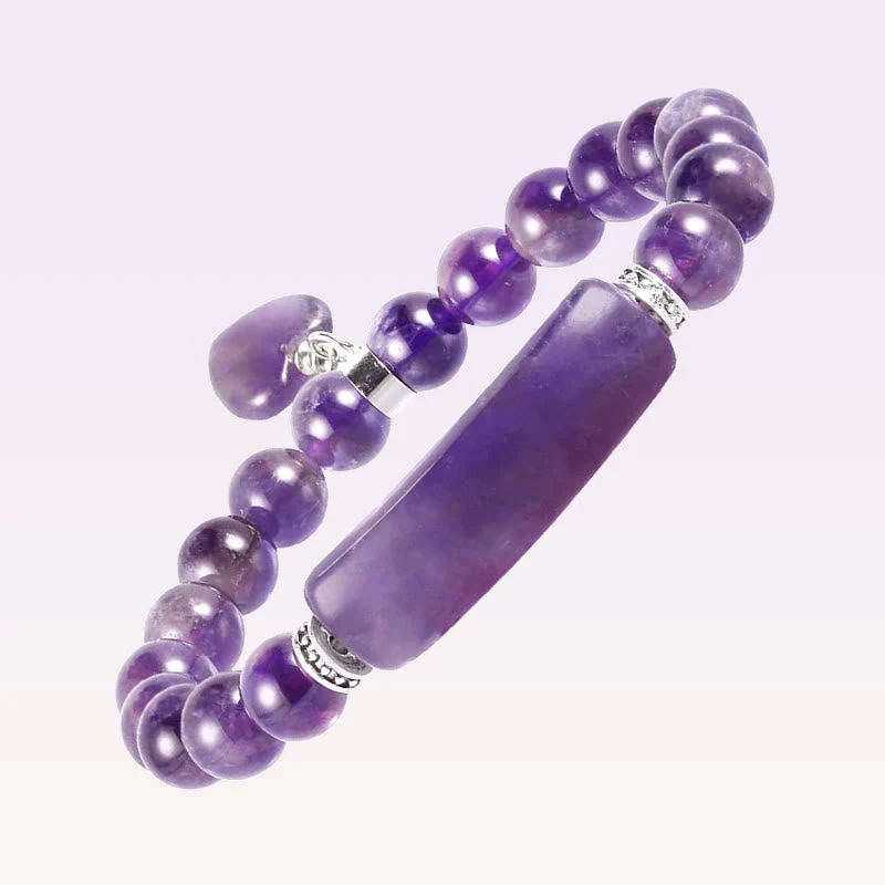 8mm Clear Quartz Love Heart Healing Bracelet for Balance - Image 5