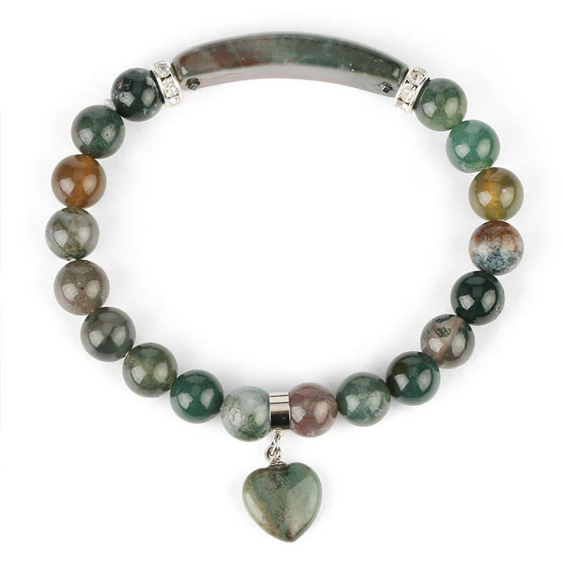 8mm Clear Quartz Love Heart Healing Bracelet for Balance - Image 8