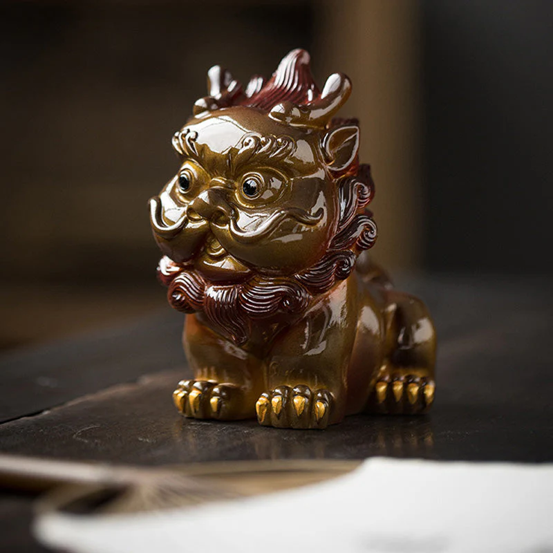Color Changing PiXiu Resin Tea Pet | Zen Home Decor - Image 10