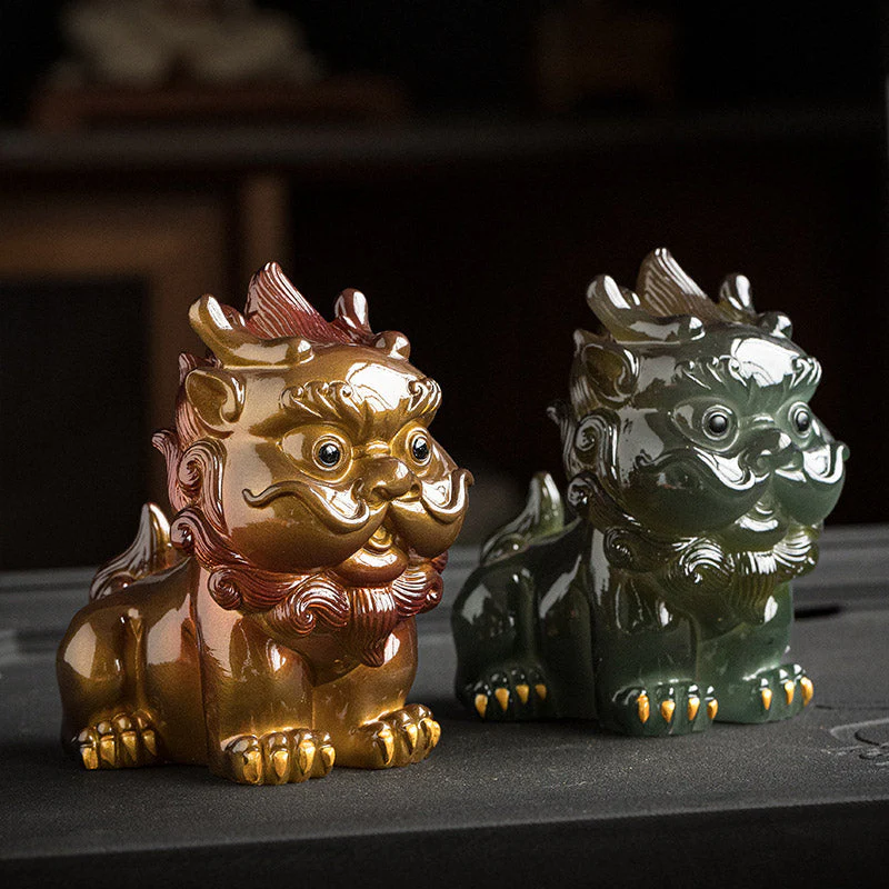 Color Changing PiXiu Resin Tea Pet | Zen Home Decor - Image 2