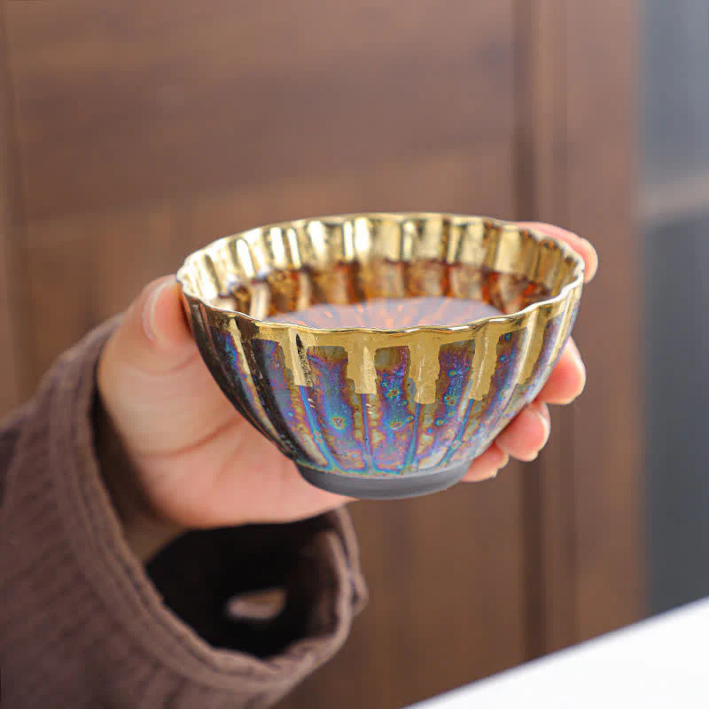 Colorful Ceramic Chinese Tea Cup 135ml Handcrafted Artistry - Image 2