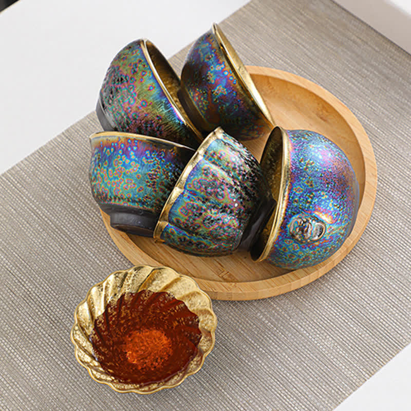Colorful Ceramic Chinese Tea Cup 135ml Handcrafted Artistry - Image 22