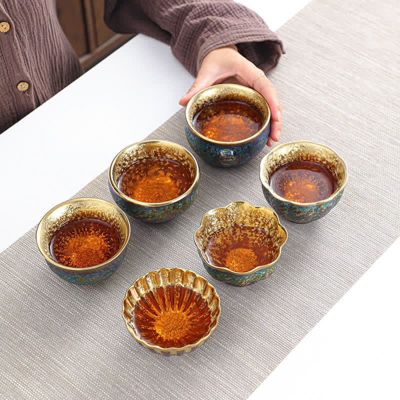 Colorful Ceramic Chinese Tea Cup 135ml Handcrafted Artistry - Image 6
