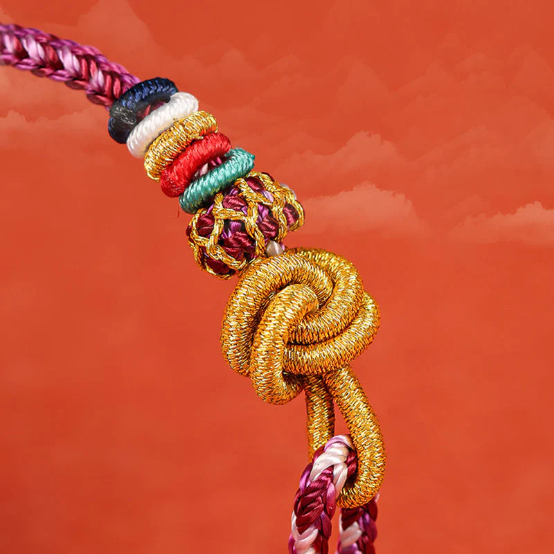 Colorful Dunhuang Protection Rope Bracelet for Spiritual Balance - Image 7