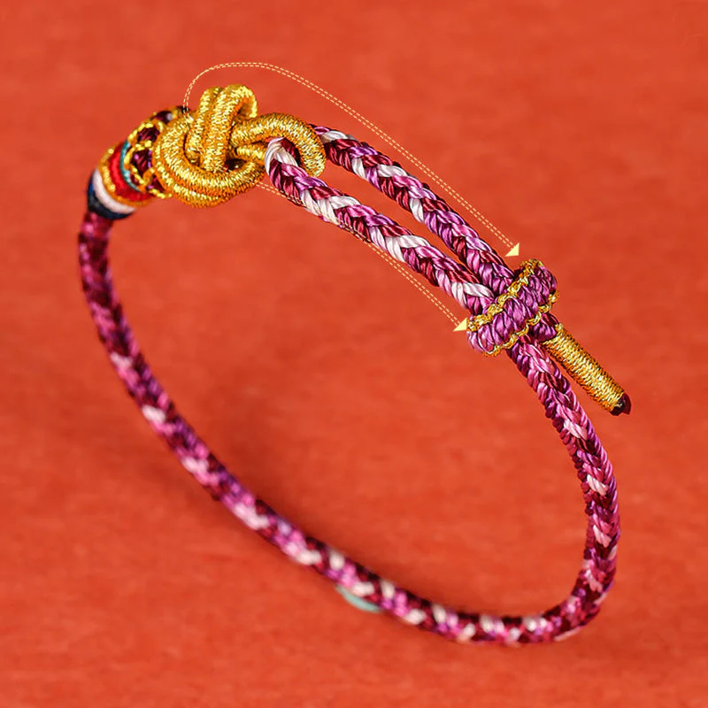 Colorful Dunhuang Protection Rope Bracelet for Spiritual Balance - Image 9