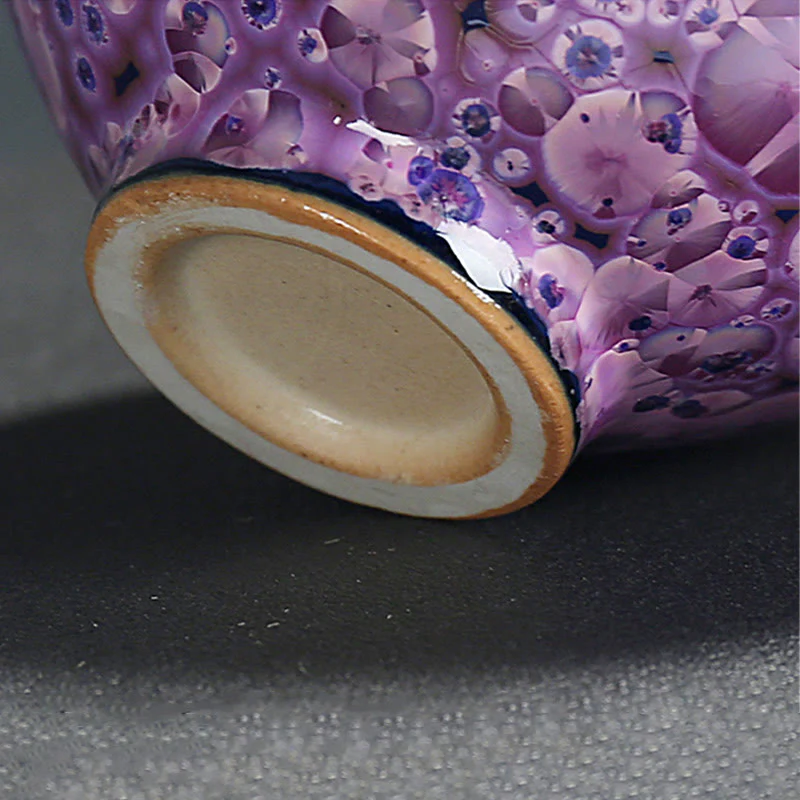 Colorful Iris Flowers Jian Zhan Teacup 110ml Ceramic - Image 7