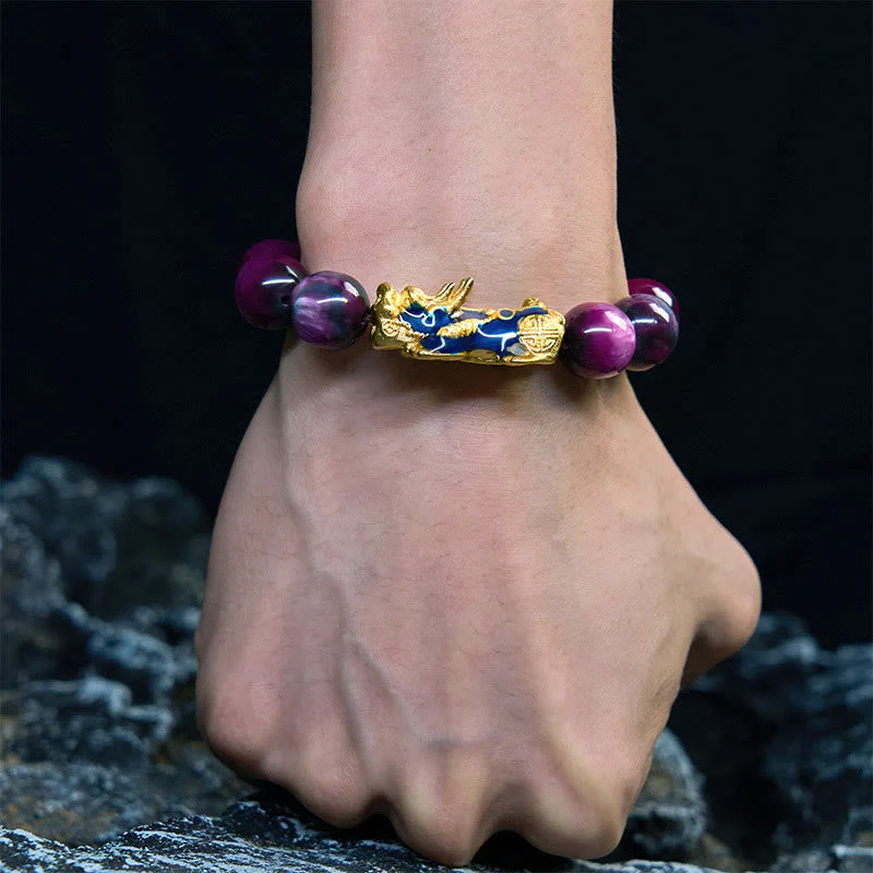 Colorful Sea Willow PiXiu Bracelet 12mm Wrist 15-18cm Unisex - Image 9