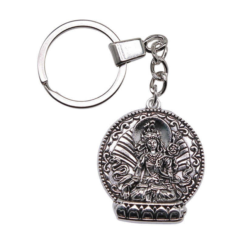 Compassion Serenity Buddha Keychain in Bronze or Silver Alloy - Image 5