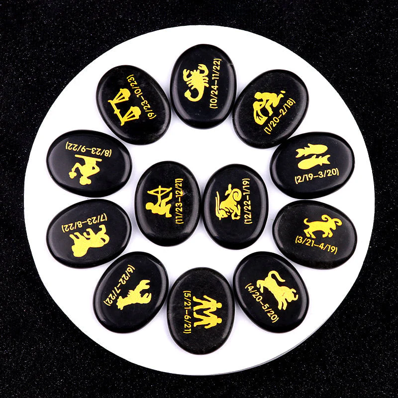 Twelve Constellation Crystal Palm Stones Set - Image 7