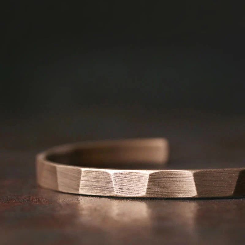 Copper Adjustable Cuff Bracelet for Wealth & Balance | Spiritual - Image 4