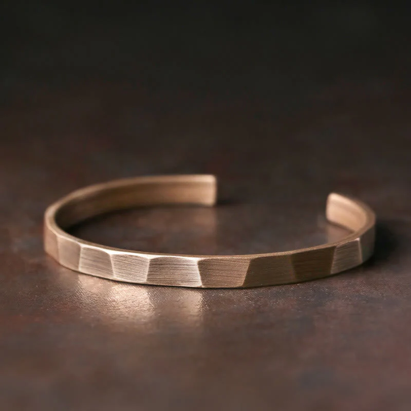 Copper Adjustable Cuff Bracelet for Wealth & Balance | Spiritual - Image 6